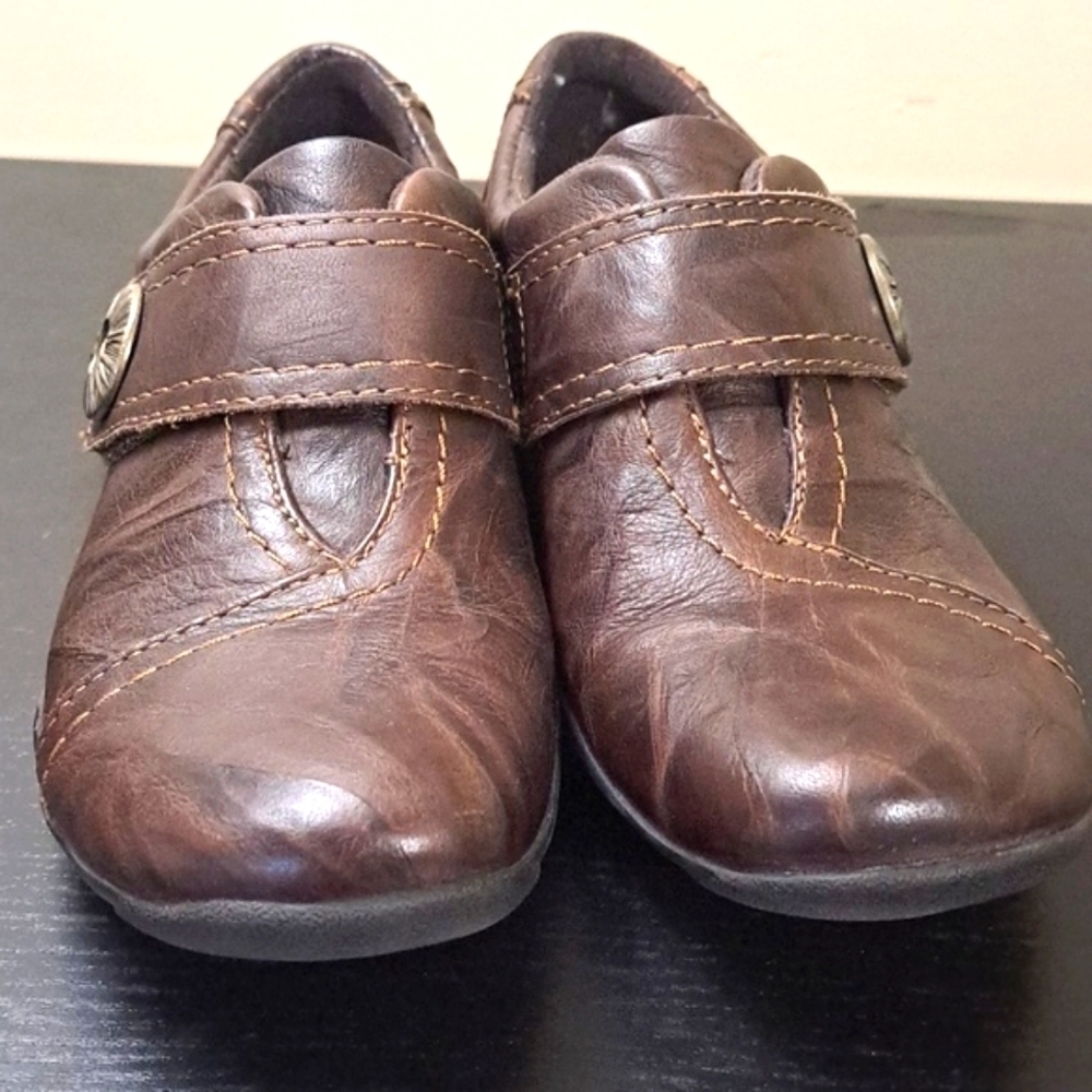Clarks Women's Artizan Kessa Leather Shoes Brown Size 5